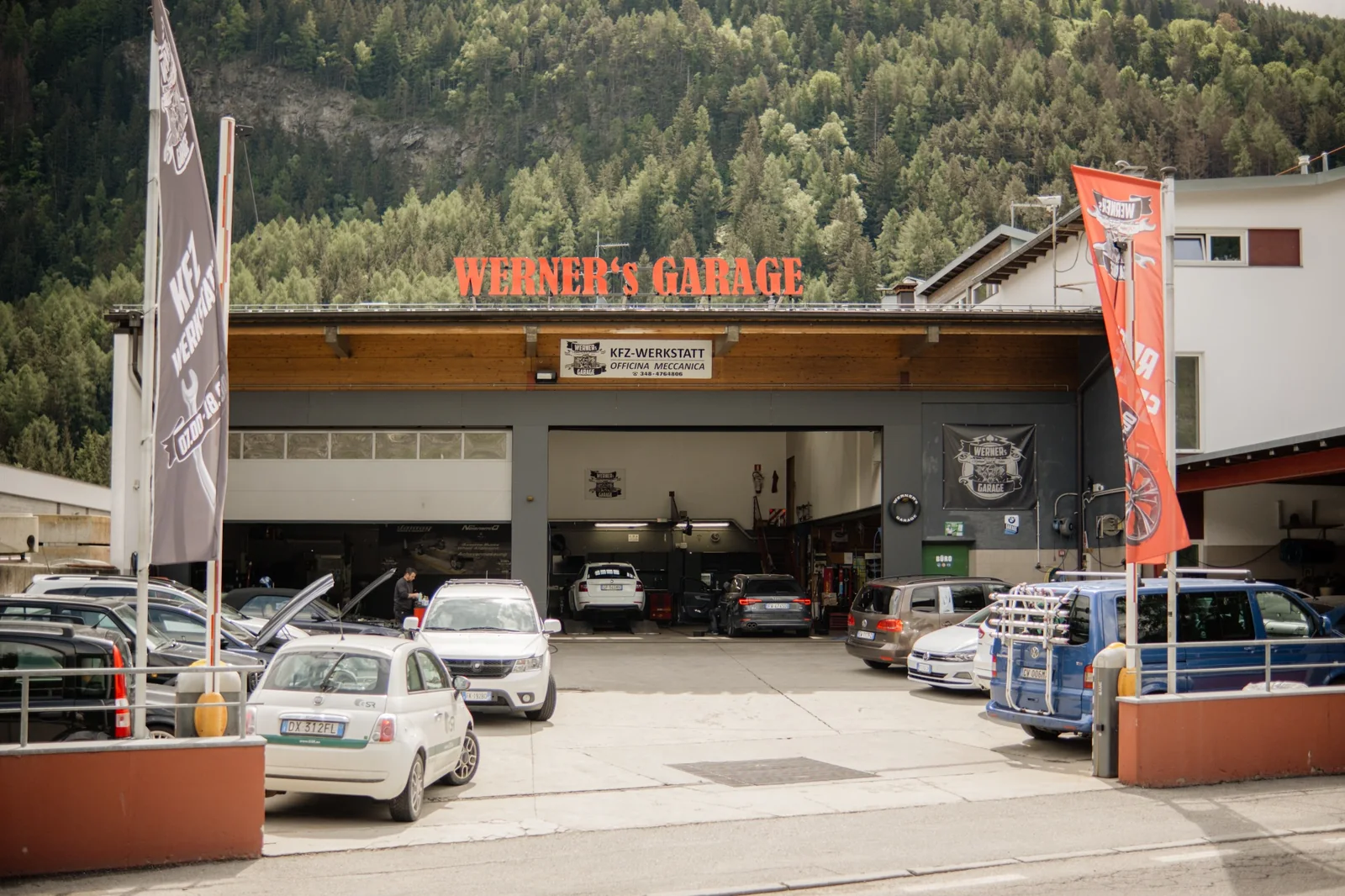 Außenansicht von Werner's Garage in Campo Tures